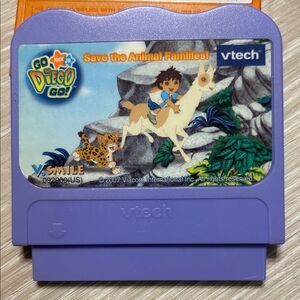 VTech V.Smile Go Diego Go Game Cartridge - Purple